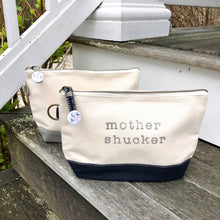 Navy Mother Shucker Canvas Zip Bag