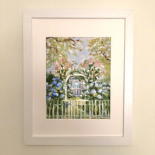“Nantucket in Bloom” Framed Watercolor Print
