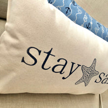Stay Salty Starfish & Anchor Lumbar Pillow