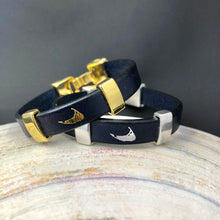 Nantucket Island Navy & Silver Bracelet