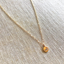 Gold Tiny Nantucket Island Cut Out Necklace