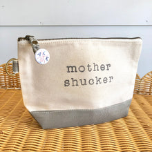 Grey Mother Shucker Canvas Zip Bag