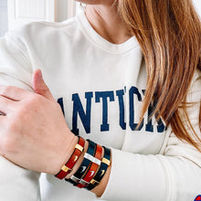 Nantucket Island Navy & Silver Bracelet