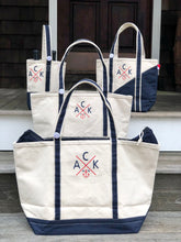 ACK 4170 Navy & Natural Canvas Weekend Duffel Bag