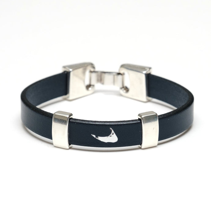 Nantucket Island Navy & Silver Bracelet