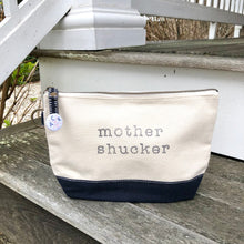 Navy Mother Shucker Canvas Zip Bag