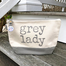 Grey Grey Lady Canvas Zip Bag