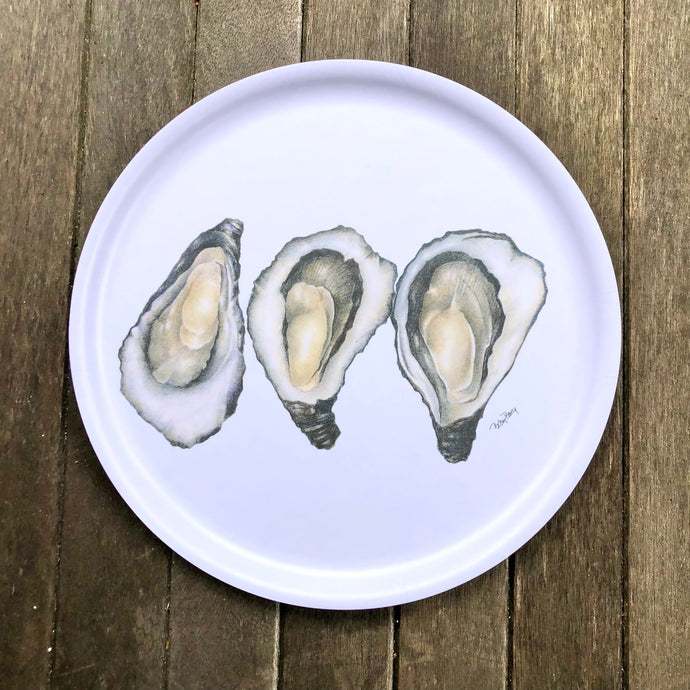 Large Shucked Oysters Round Tray
